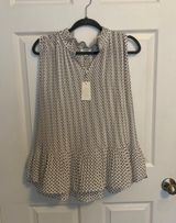 Violet+Claire Black And White Polka dot Blouse Photo 0