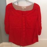 Red Blouse from Anthropologie Photo 0