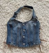 GRLFRND Denim Top Photo 0