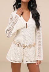 Lulus Crochet romper Photo 0