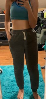 Fuzzy Sweatpants Gray Size M Photo 0