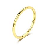 SIZE 5 18kt Gold Plated 925  Solid Band Photo 0