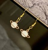 Space Planet Earrings White Photo 0