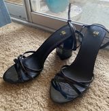 Black Open Toe Heels Photo 0