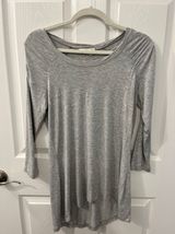 Kenar Light Gray 3/4 Sleeve Size Medium Top Photo 0