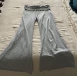 Pretty Little Thing s Grey Fold over Flared Pants Photo 0