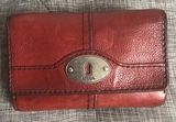 Fossil Leather Red Wallet Photo 0
