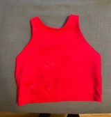 Athleta Red High Neck Tank Photo 0