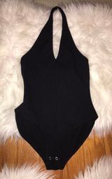 Black Halter Bodysuit Size XS Photo 0