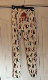 Tabitha Webb  Festive White Pug Pajama Bottoms with Holiday Print Women Size XS Photo 0