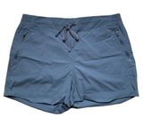 Eddie Bauer  Charcoal Gray High Rise Pull On Nylon Shorts XL Outdoor Hiking Climb Photo 0