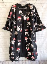 Jessica London 2 piece bell sleeve floral ponte jacket dress size 16W Photo 0
