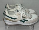 Reebok White and Dark Green Athletic Shoes Photo 0