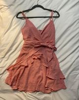 Francesca's pink wrap dress Photo 0