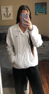 Obey button up windbreaker Photo 0