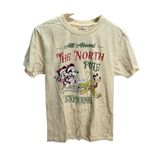 Disney Christmas Shirt Medium Mickey Minnie Pluto North Pole Express Photo 0