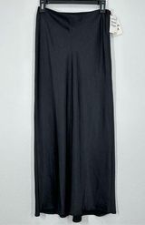 Open Edit Nordstrom Black Pull On Maxi Skirt Contemporary Date Night Size S NWT Photo 0