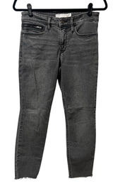 Athleta Sculptek Women’s Jeans 6P Petite Black Gray Distressed Hems Photo 0