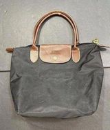 Longchamp Les Pliags Small Black Top Handle Nylon Packable Tote Bag Purse READ Photo 0