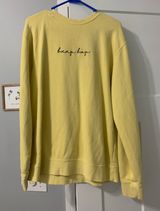 Adelaine Morin Beep Bop Crew Neck Yellow Size M Photo 0