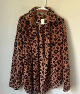 Simply Southern Leopard Print Faux Fur Jacket Sz XL NWT 🟢 Photo 0