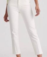 Lucky Brand Ankle Length Mid-Rise White Jeans Photo 0