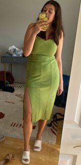 Abercrombie & Fitch Wide Strap Corset Midi Dress Green Size M - $45 (65%  Off Retail) - From Jaime