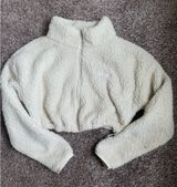 SKIMS Teddy Cropped Zip-Up Photo 0