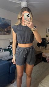 Arizona Jeans Two Piece Matching Shorts Set Photo 0