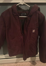 Carhartt Women’s Jacket Lined Sherpa Medium Dark Brown Photo 0