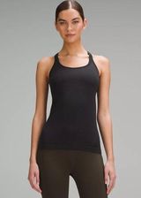 Lululemon Women Ebb to Street Tank Slimming Top -  Grey / Graphite Gray -  Sz 12 Photo 0
