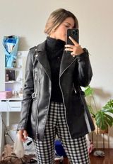 Leather Belted Jacket  Photo 0