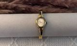 Vintage Gold‎ Studded Quartz Cuff Watch Gold Photo 0