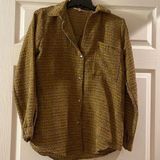 Buckle Gilded Intent corduroy pocket detail button up gold and tan Photo 0