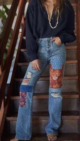 Free People Patchwork Jeans  Photo 0