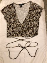 Forever 21 Cheetah Print Wrap Top Photo 0