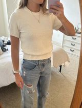 Abercrombie Off-White Knit Shirt Photo 0