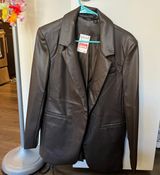 RDI Faux Leather Oversize Blazer Photo 0