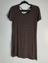 striped tshirt dress Black Size L Photo 0
