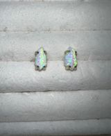 White Opal Earrings Photo 0
