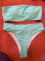 Strapless Bikini Set Blue Size XL Photo 0