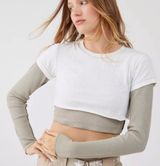 BDG Mason Layered Long Sleeve Top Photo 0