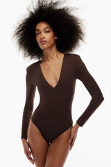 Aritzia Babaton Bodysuit V-Neck Contour Photo 0
