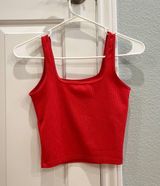 Holister Red Square Neck Tank Photo 0
