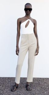 ZARA Cream Trousers Photo 0