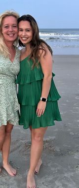 Green One Shoulder Mini Dress Photo 0