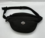 Harley-Davidson Black Fanny Waist Bag Adjustable Strap & Zippered Compartments Photo 0