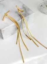 Anthropologie 18K 2 Piece Interchangeable Earrings Photo 0