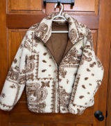 Boutique Reversible Paisley Full Zip Jacket  Photo 0