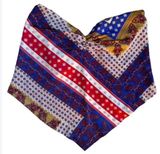 Strapless Paisley Satin Handkerchief Top Small bohemian shiny Y2K Photo 0